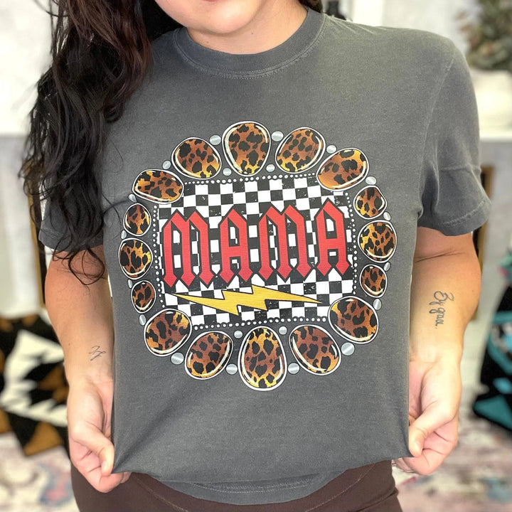 Envy Stylz Boutique Women - Apparel - Shirts - T-Shirts Mama Leopard Concho Tee