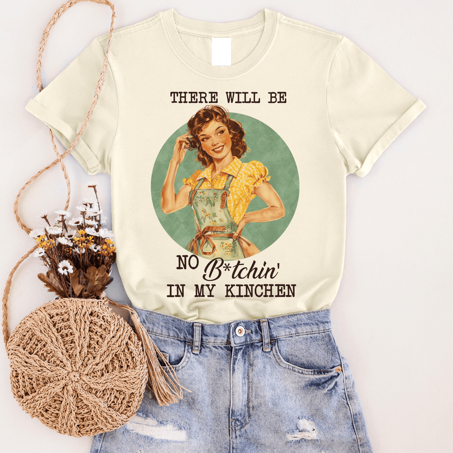 FestiviTees Women - Apparel - Shirts - T-Shirts No Bit*hin' In My Kitchen Graphic Tee