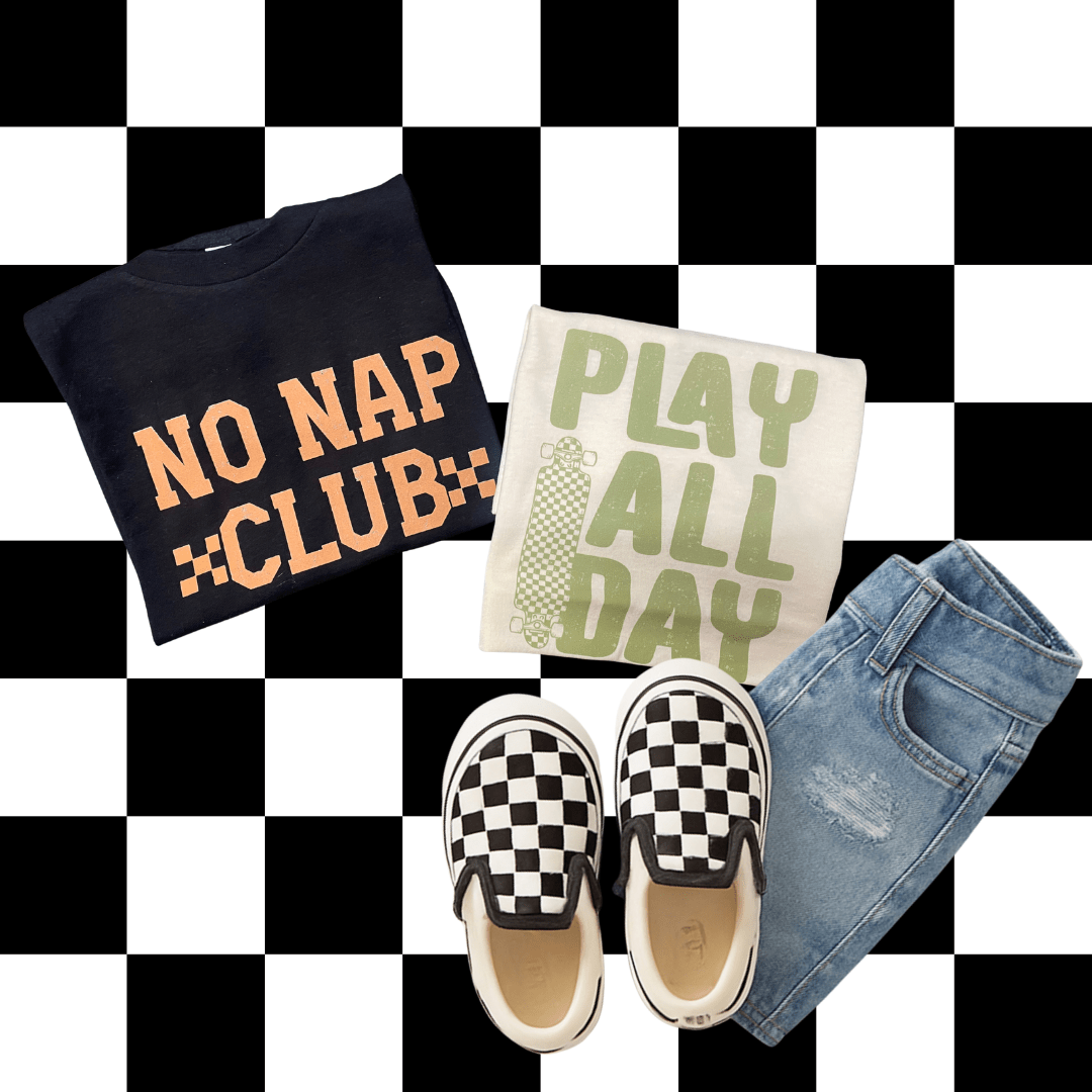 FestiviTees Women - Apparel - Shirts - T-Shirts No Nap Club/ Play All Day Graphic Tee