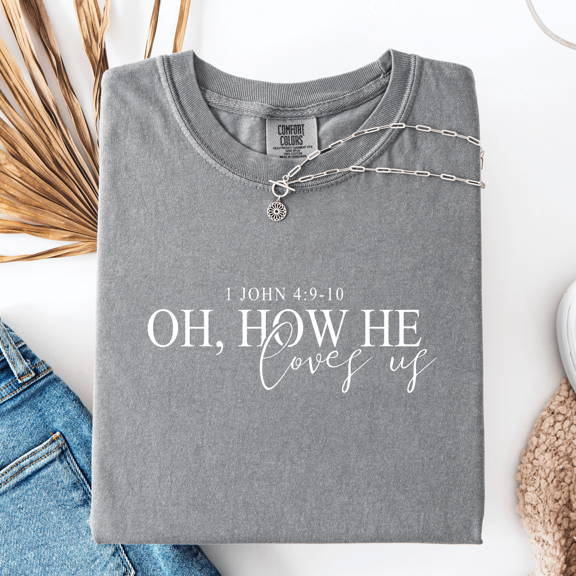 FestiviTees Women - Apparel - Shirts - T-Shirts Oh, How He Loves Us Graphic Tee