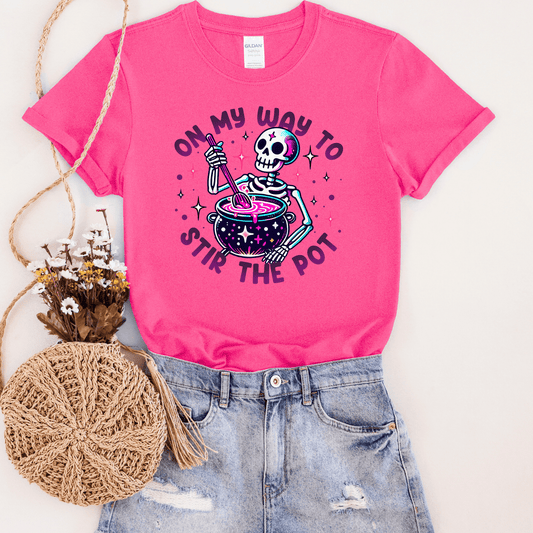 FestiviTees Women - Apparel - Shirts - T-Shirts On My Way To Stir The Pot Graphic Tee