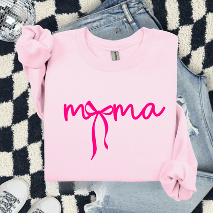FestiviTees Women - Apparel - Shirts - T-Shirts Pink Mama Bow Graphic Tee DEAL OF THE DAY