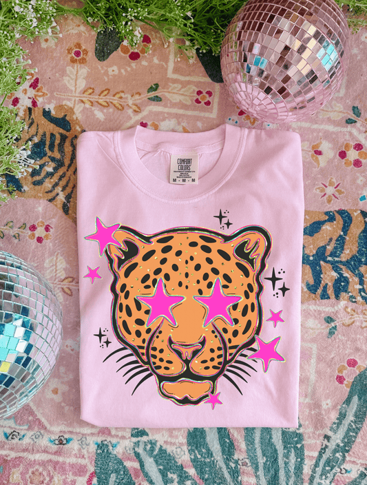FestiviTees Women - Apparel - Shirts - T-Shirts Preppy Leopard Graphic Tee