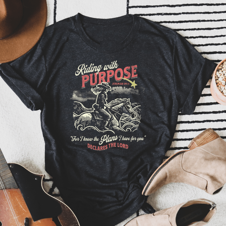 FestiviTees Women - Apparel - Shirts - T-Shirts Riding With Purpose Graphic Tee