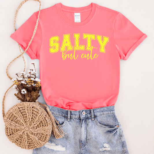 FestiviTees Women - Apparel - Shirts - T-Shirts Salty But Cute Graphic Tee