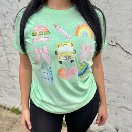 FestiviTees Women - Apparel - Shirts - T-Shirts School Essentials Graphic Tee