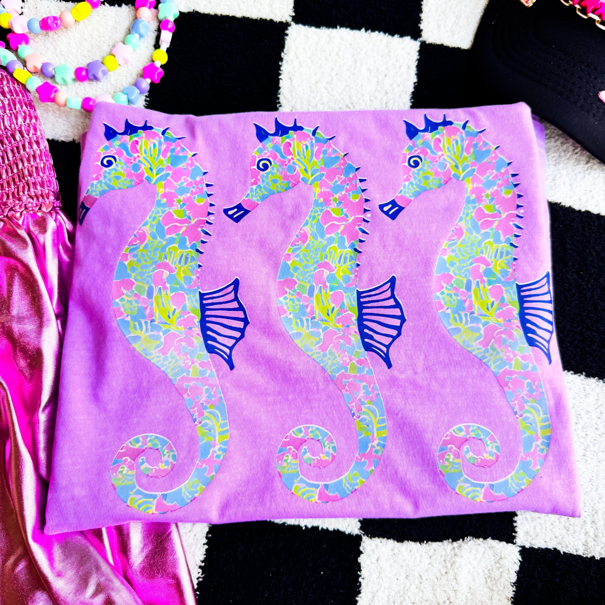 FestiviTees Women - Apparel - Shirts - T-Shirts Sea Horses Graphic Tee