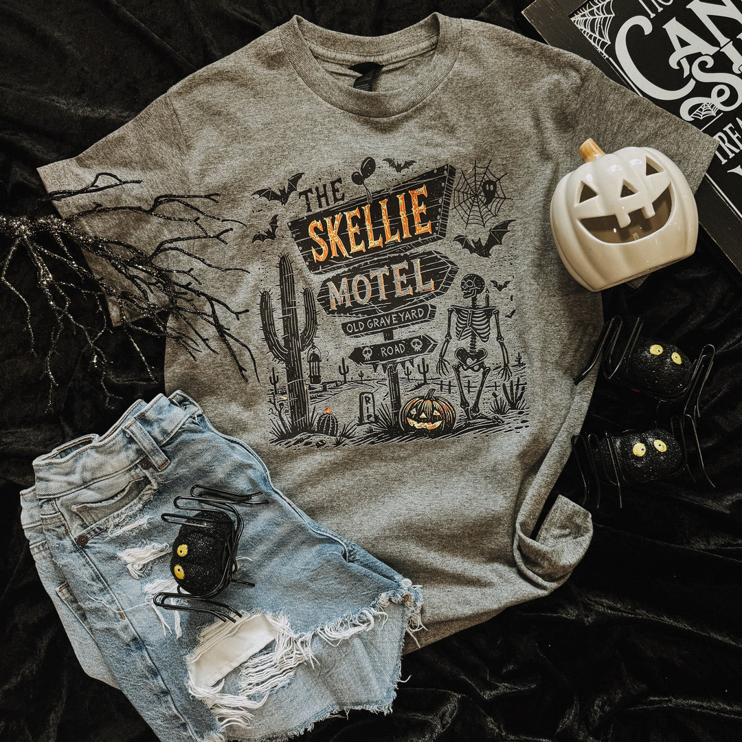 FestiviTees Women - Apparel - Shirts - T-Shirts Skellie Motel Soft Graphic Tee