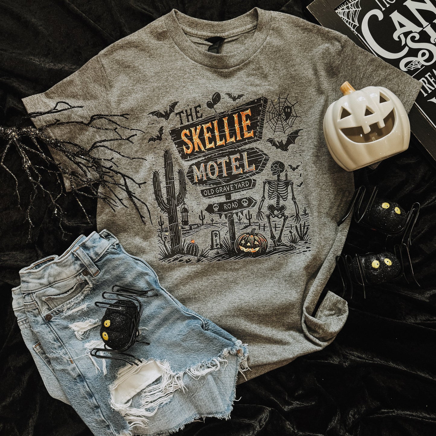 FestiviTees Women - Apparel - Shirts - T-Shirts Skellie Motel Soft Graphic Tee