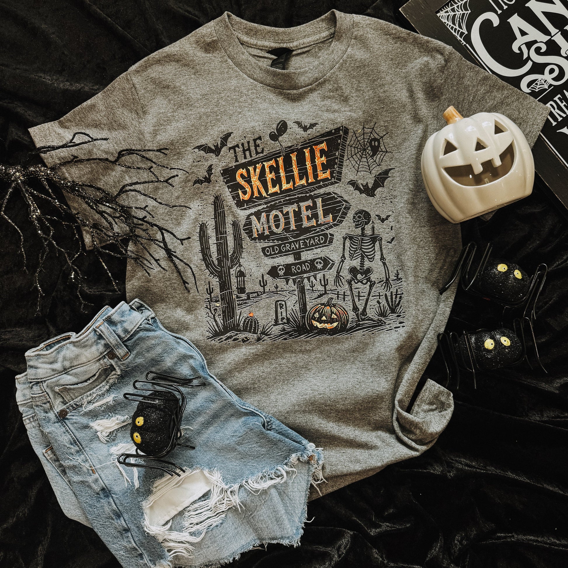 FestiviTees Women - Apparel - Shirts - T-Shirts Skellie Motel Soft Graphic Tee