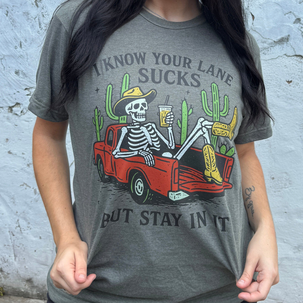 FestiviTees Women - Apparel - Shirts - T-Shirts Stay In Your Lane Graphic Tee