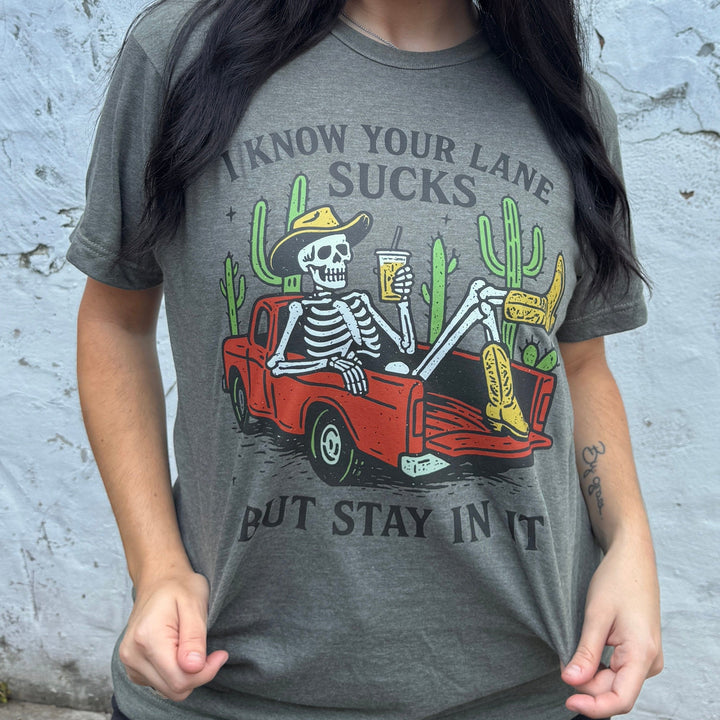 FestiviTees Women - Apparel - Shirts - T-Shirts Stay In Your Lane Graphic Tee