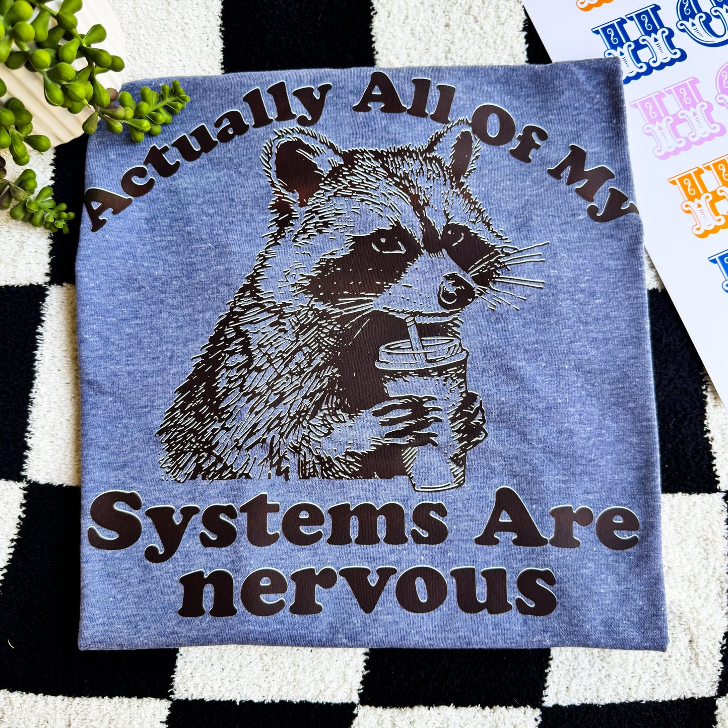 FestiviTees Women - Apparel - Shirts - T-Shirts Systems Are Nervous Graphic Tee