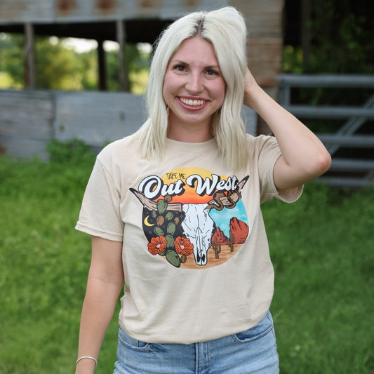 FestiviTees Women - Apparel - Shirts - T-Shirts Take Me Out West Graphic Tee