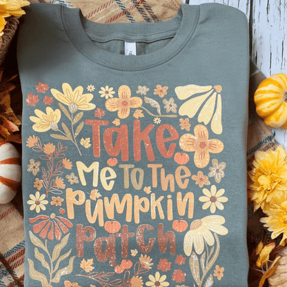 FestiviTees Women - Apparel - Shirts - T-Shirts Take Me To The Pumpkin Patch Graphic Tee