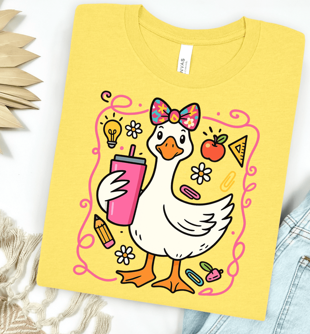FestiviTees Women - Apparel - Shirts - T-Shirts Teacher Goose Graphic Tee