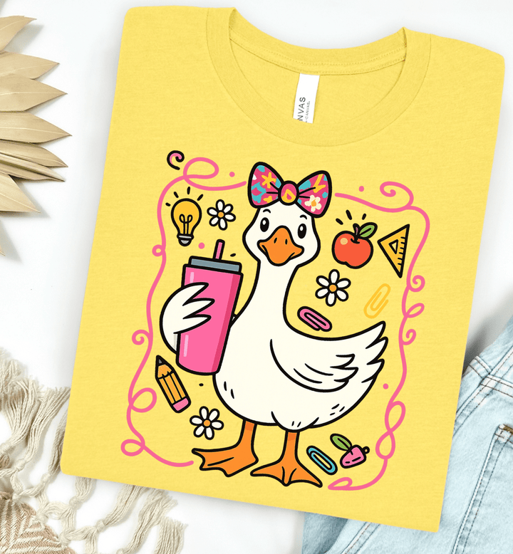 FestiviTees Women - Apparel - Shirts - T-Shirts Teacher Goose Graphic Tee