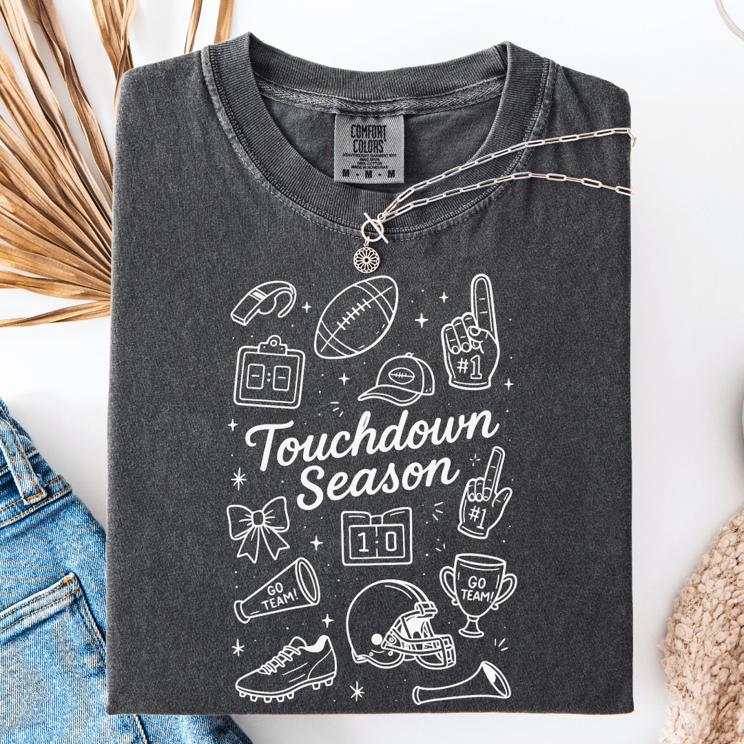 FestiviTees Women - Apparel - Shirts - T-Shirts Touchdown Collage Graphic Tee