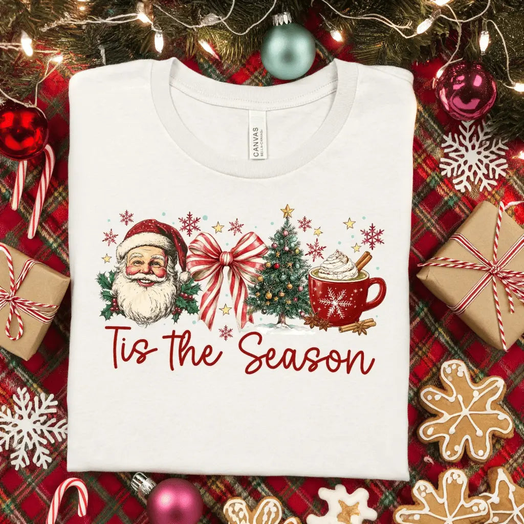 Envy Stylz Boutique Women - Apparel - Shirts - T-Shirts Vintage Santa Scene Graphic Tee