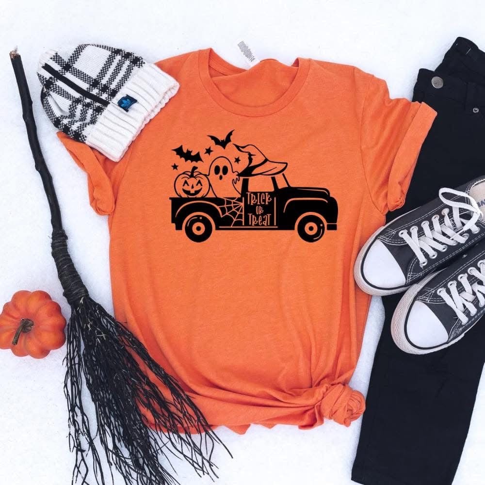 FestiviTees Women - Apparel - Shirts - T-Shirts Weekly Deal Trick Or Treat Truck Graphic Tee