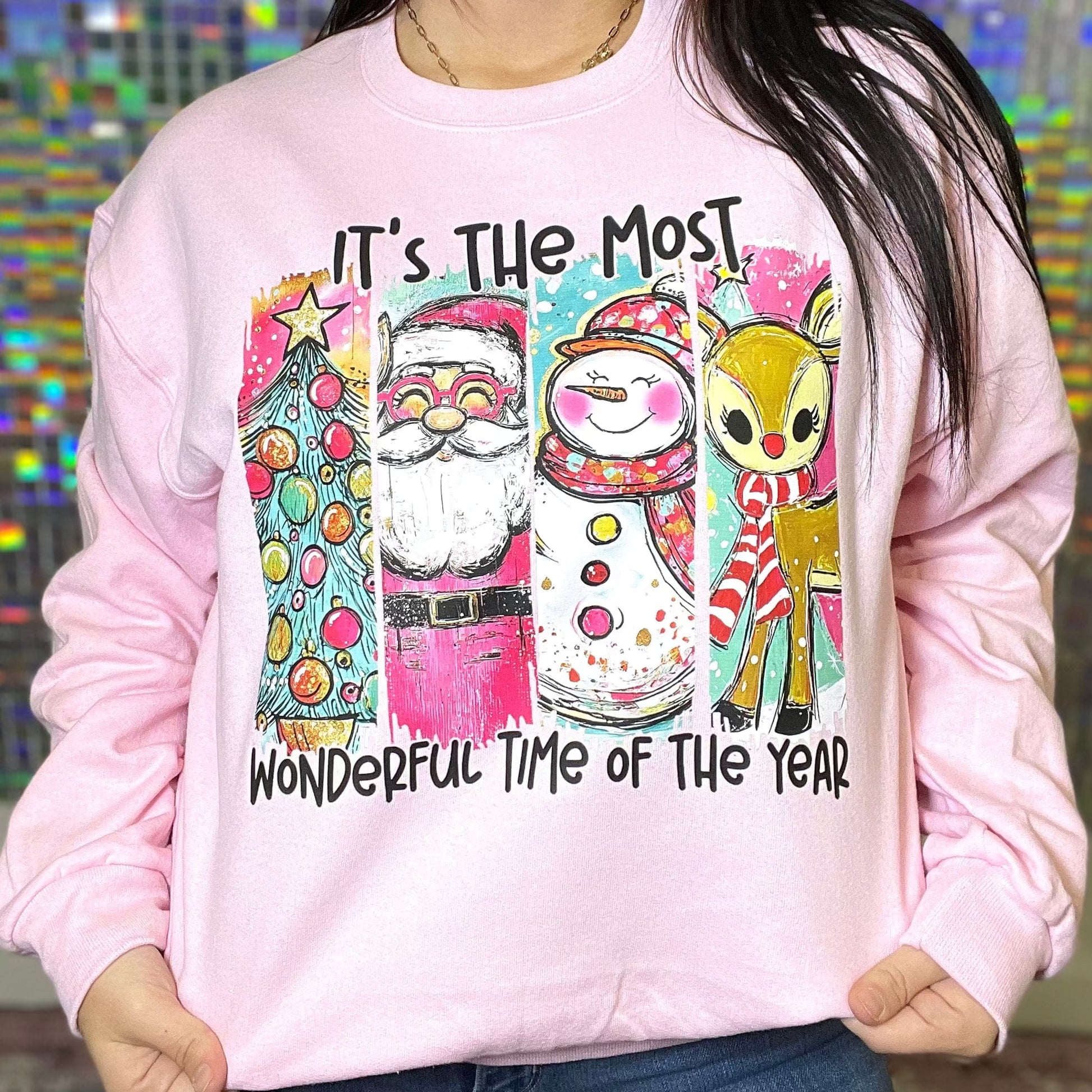 FestiviTees Women - Apparel - Shirts - T-Shirts Wonderful Time Of Year Graphic Crewneck