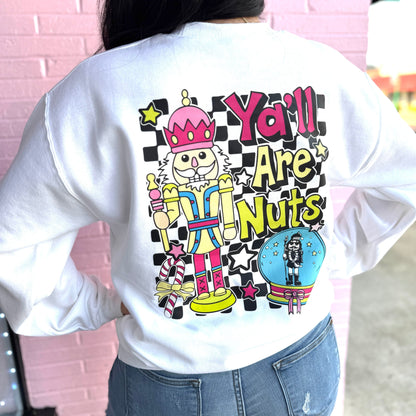 FestiviTees Women - Apparel - Shirts - T-Shirts Yall Are Nuts Graphic Crewneck