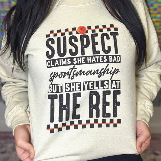 FestiviTees Women - Apparel - Shirts - T-Shirts Yells At The Ref Graphic Crewneck