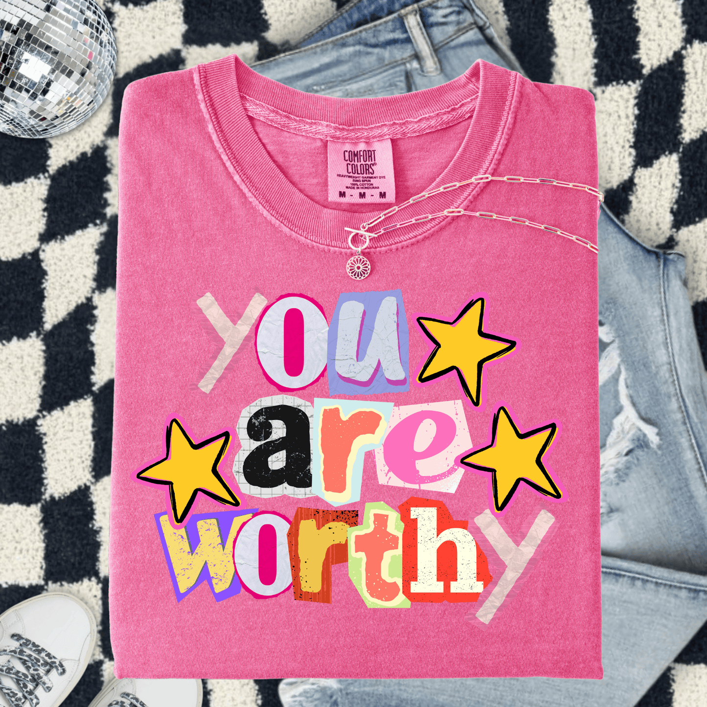 FestiviTees Women - Apparel - Shirts - T-Shirts You Are Worthy Graphic Tee