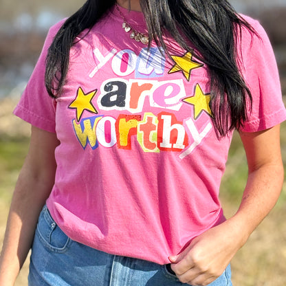 FestiviTees Women - Apparel - Shirts - T-Shirts You Are Worthy Graphic Tee