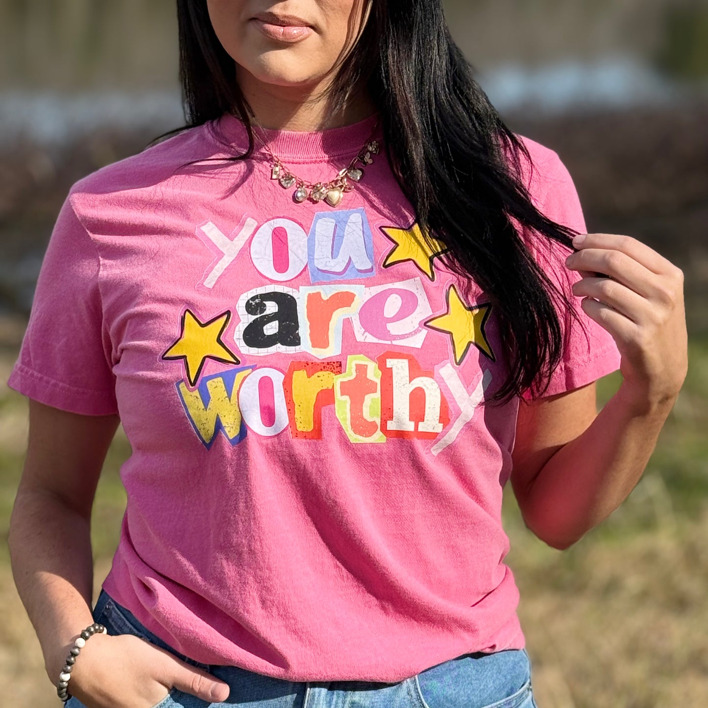 FestiviTees Women - Apparel - Shirts - T-Shirts You Are Worthy Graphic Tee