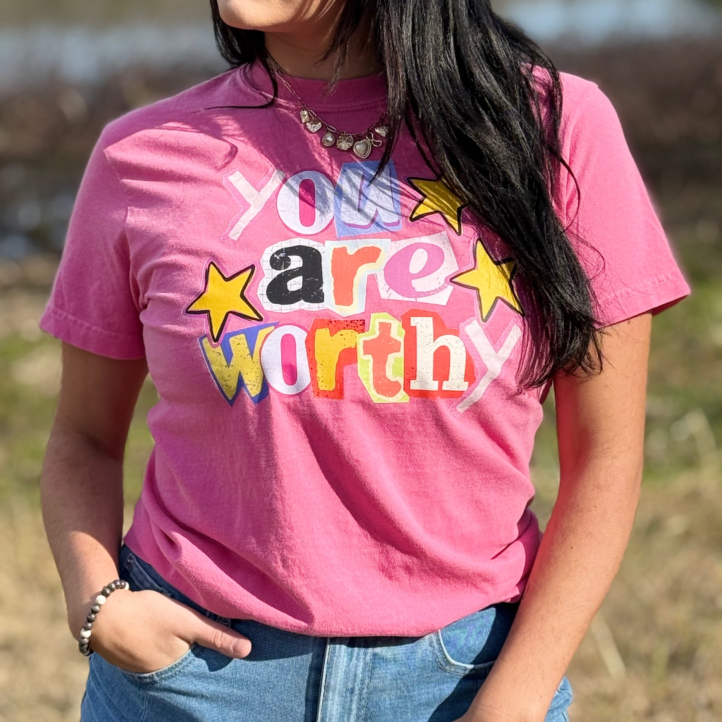 FestiviTees Women - Apparel - Shirts - T-Shirts You Are Worthy Graphic Tee