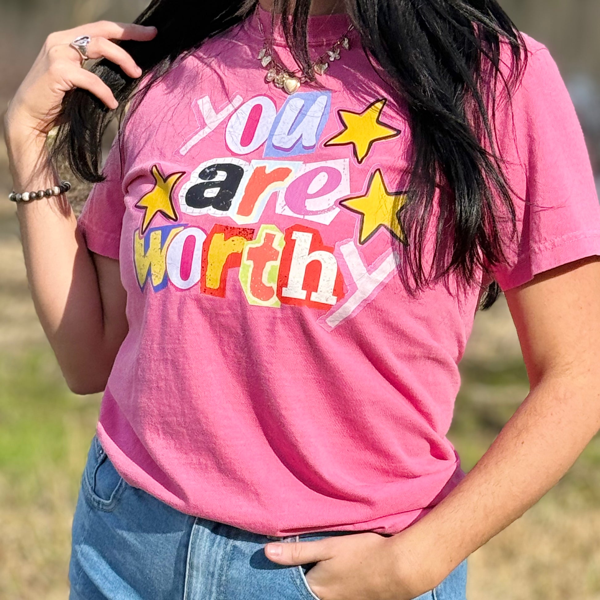 FestiviTees Women - Apparel - Shirts - T-Shirts You Are Worthy Graphic Tee