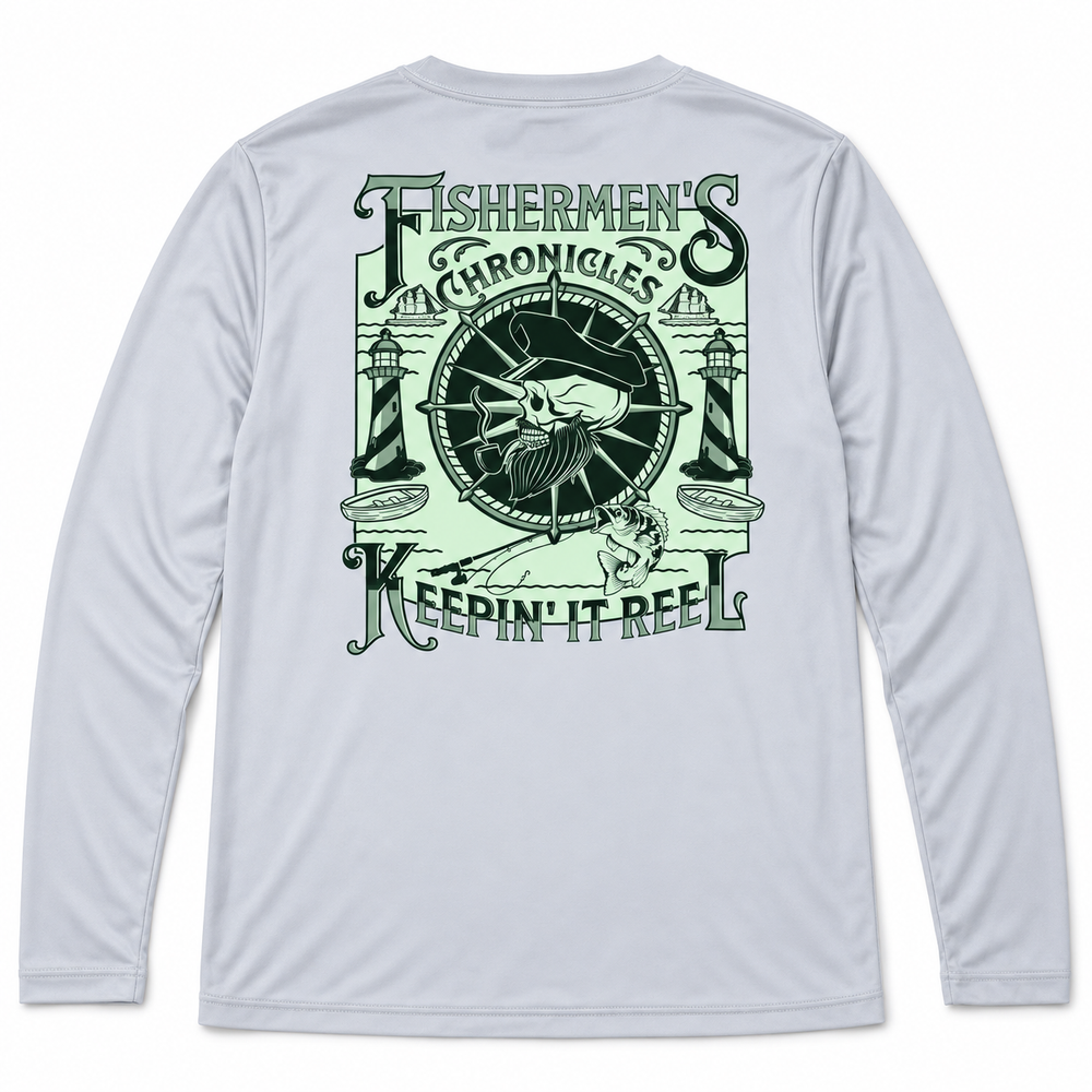 Fisherman Platinum Performance Dri-Fit long-sleeve shirt back product view