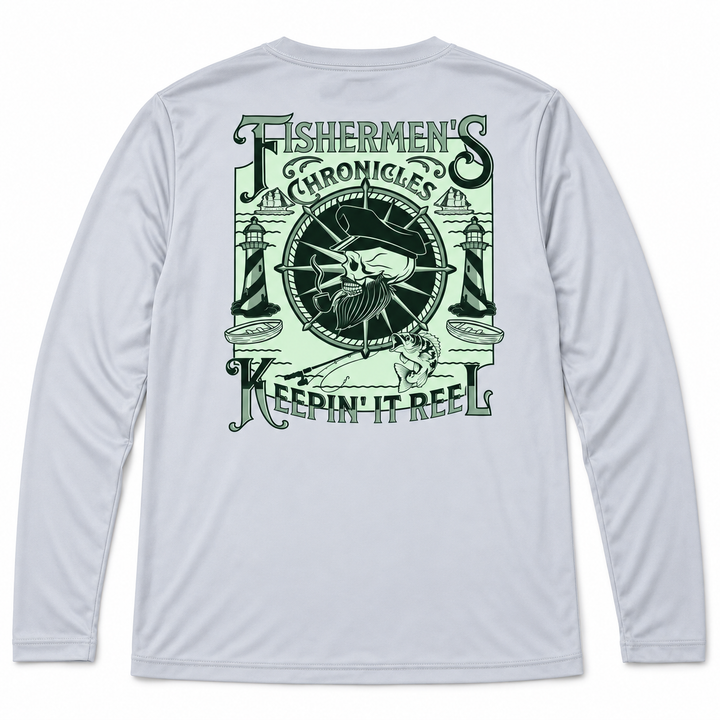 Fisherman Platinum Performance Dri-Fit long-sleeve shirt back product view