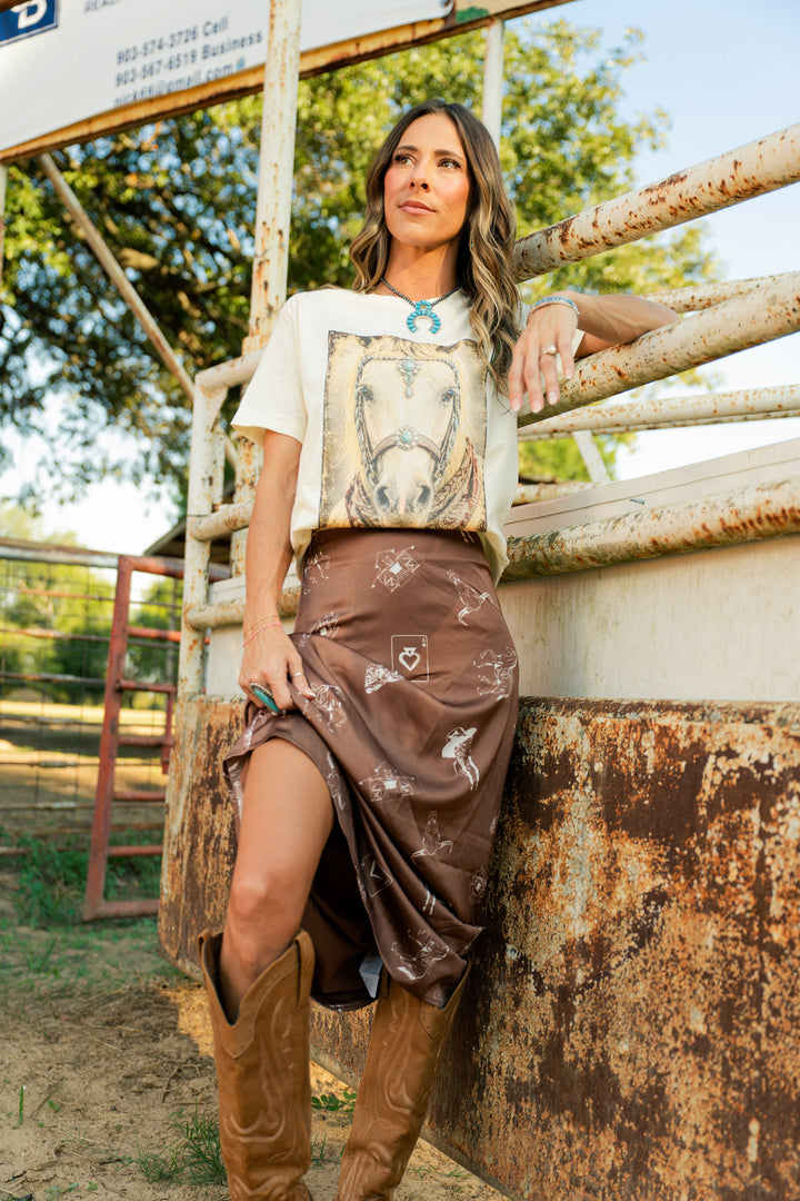 🤎 Turquoise Spirit Horse Tee