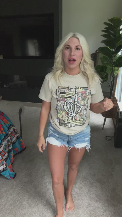 Good Energy Is Contagious Graphic Tee