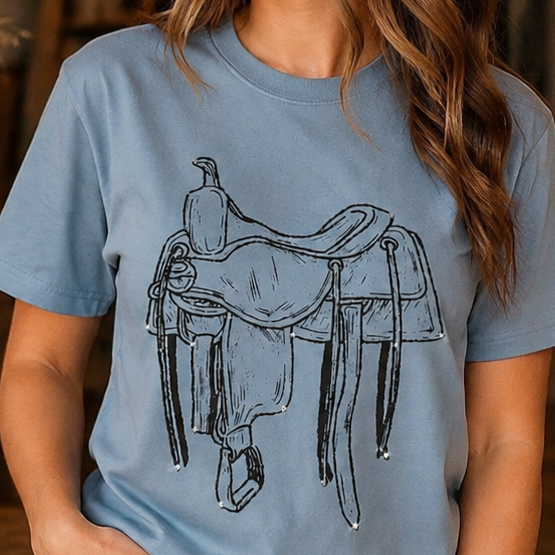 Rhinestone Saddle Western Graphic Tee product image 1