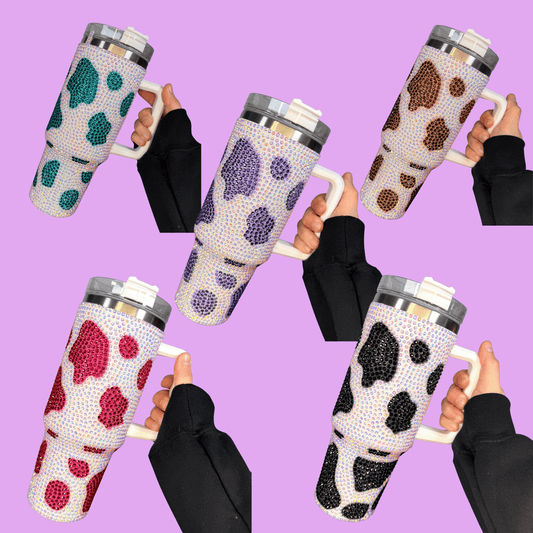 Simply Southern Rhinestone Cow Tumbler 40oz
