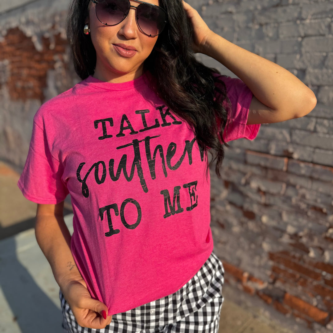 T art Women - Apparel - Shirts - T-Shirts Talk Southern To Me Graphic Tee