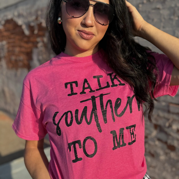Talk Southern to Me Heliconia Pink Graphic Tee product image 1