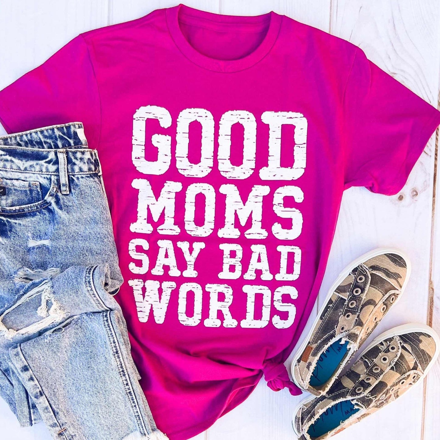 Envy Stylz Boutique Women - Apparel - Shirts - T-Shirts Good Moms Say Bad Words Graphic Tee