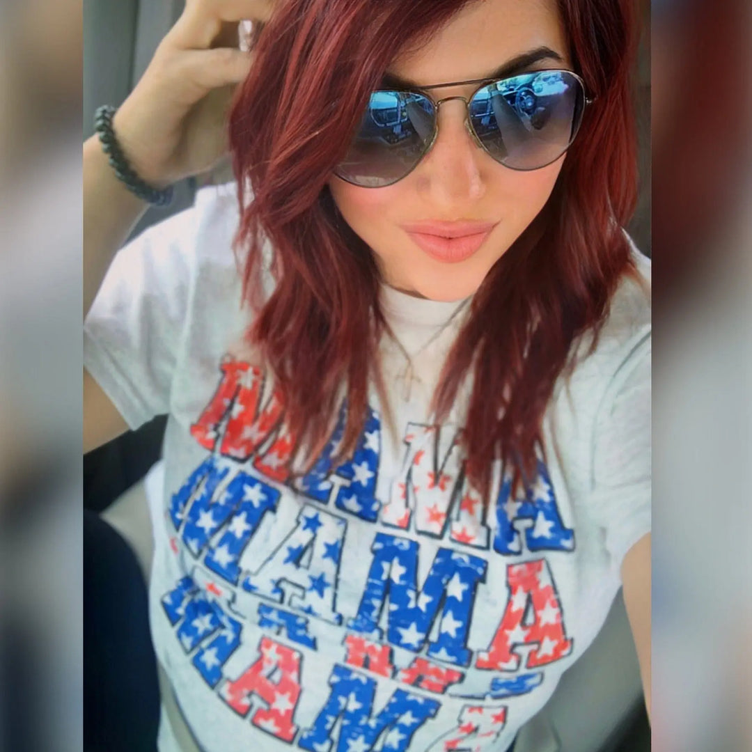 Envy Stylz Boutique Women - Apparel - Shirts - T-Shirts Patriotic Mama Graphic Tee