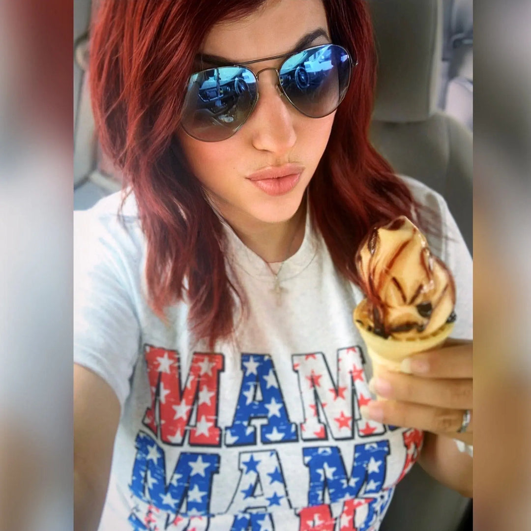 Envy Stylz Boutique Women - Apparel - Shirts - T-Shirts Patriotic Mama Graphic Tee