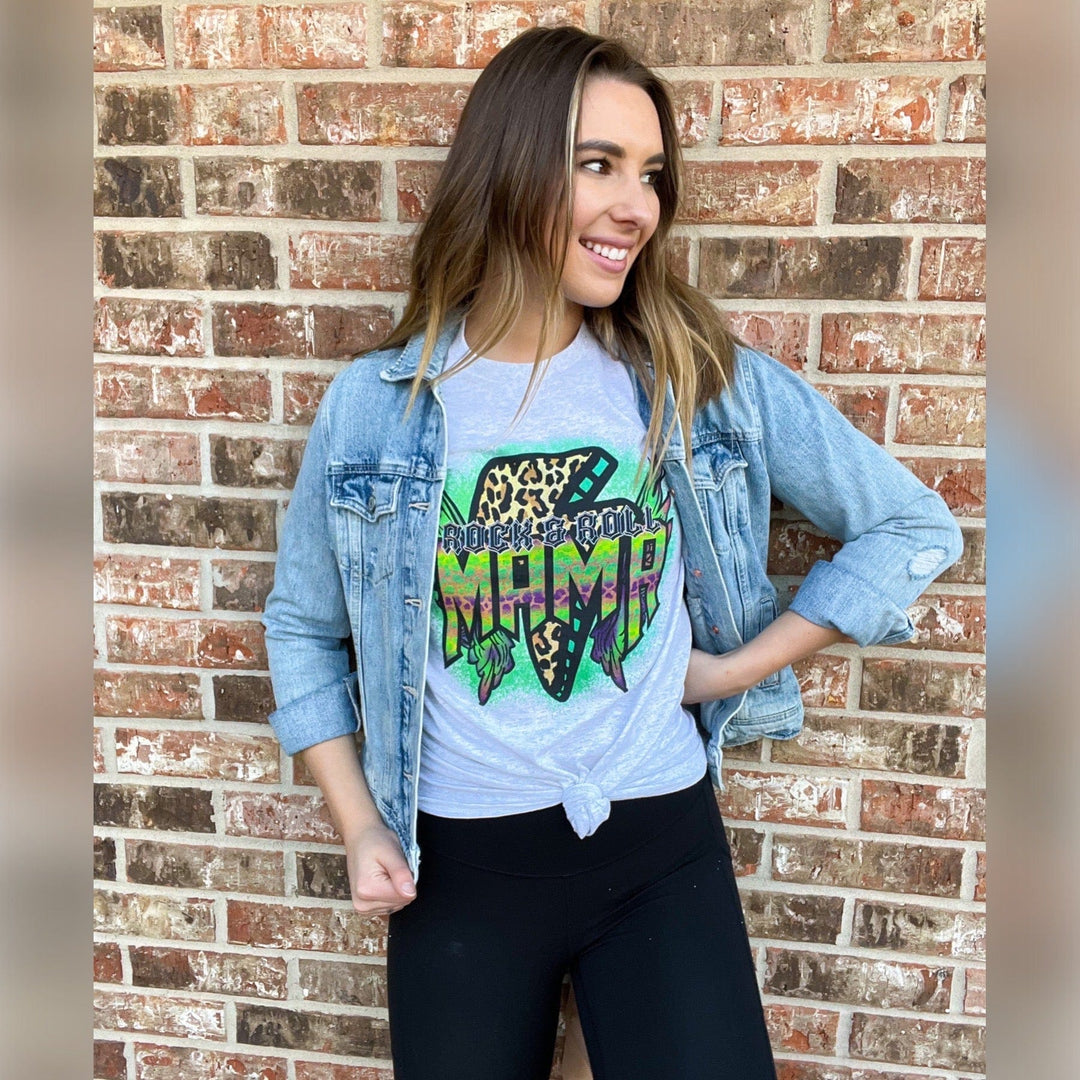 Envy Stylz Boutique Women - Apparel - Shirts - T-Shirts Rock &amp; Roll Leopard Mama Graphic Tee