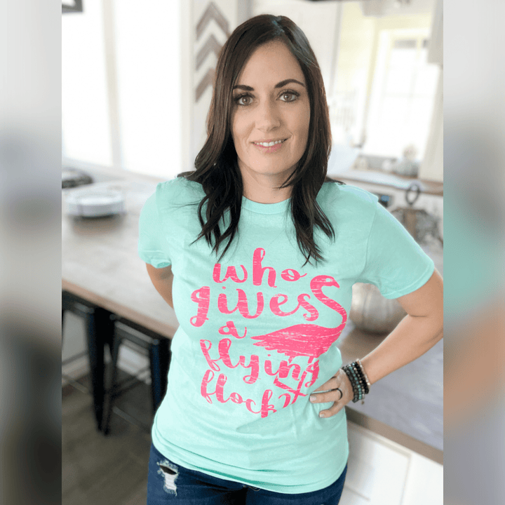 Envy Stylz Boutique Women - Apparel - Shirts - T-Shirts Who Gives A Flying Flock Graphic Tee