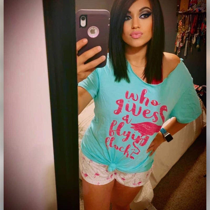 Envy Stylz Boutique Women - Apparel - Shirts - T-Shirts Who Gives A Flying Flock Graphic Tee